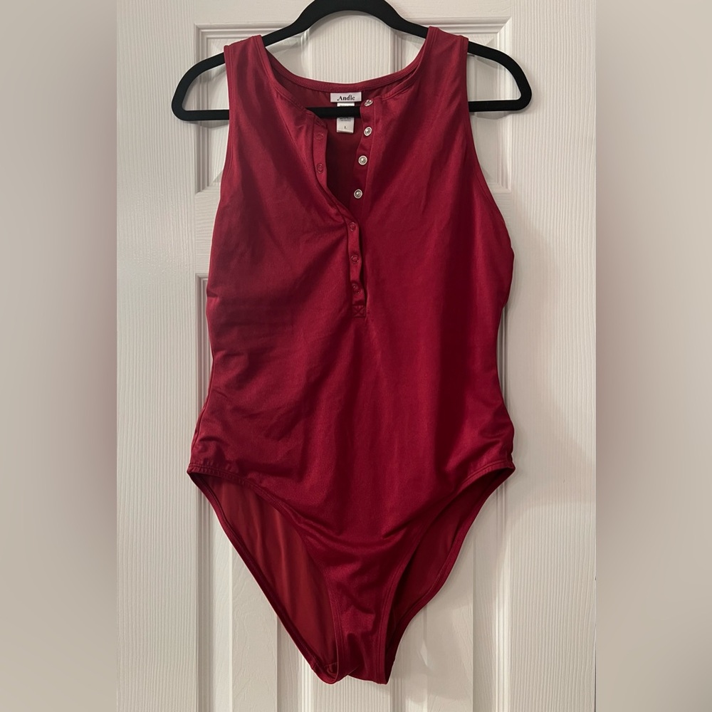 Andie The Malibu One Piece Swimsuit, Size Large, Long Torso